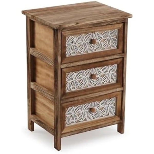 Lipasto - VERSA - Lehti - Puu - Monivärinen - 61 x 32 x 43 cm Flerfärgad