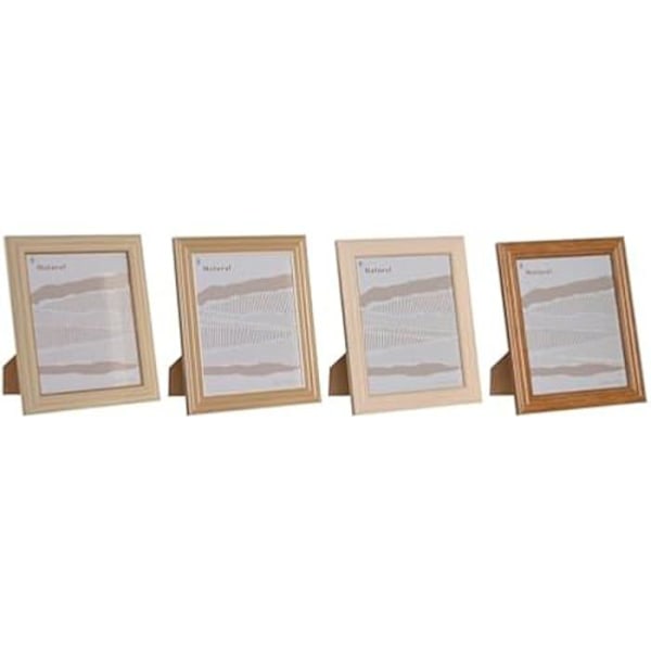 Fotoramme - HOME ESPRIT - Flerfarvet - Glas og polystyren - 26,2 x 1,6 x 31,2 cm - 4 enheder mångfärgad