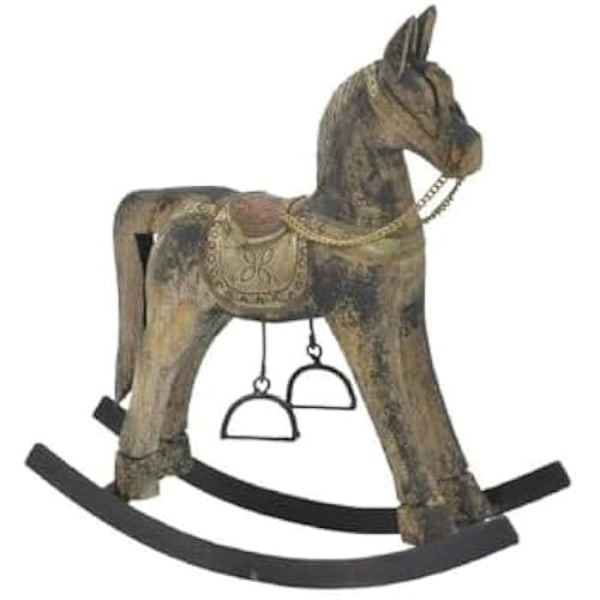 Dekorativ figur - HOME ESPRIT - S3058015 - Brun Sort Naturgrå - 31 x 9 x 34 cm - Indendørs Brun, svart, grå, naturlig