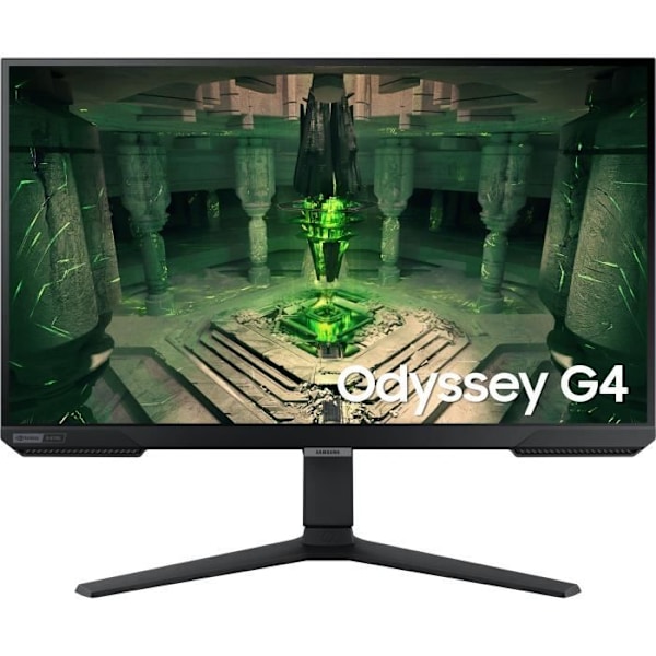 PC Gamer-skærm - SAMSUNG - ODYSSEY G4 - G40B S27BG400EU - 27'' FHD - IPS panel - 1 ms - 240Hz - HDMI / DisplayPort - AMD FreeSync Sort