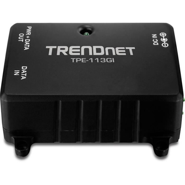Gigabit PoE injektor - TRENDNET - TPE-113GI - Fuld Duplex Gigabit - Afstand op til 100m