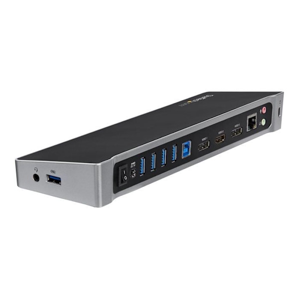 USB 3.0 - STARTECH.COM - Kolmoisnäyttö - 4K - Kannettavalle tietokoneelle - Musta