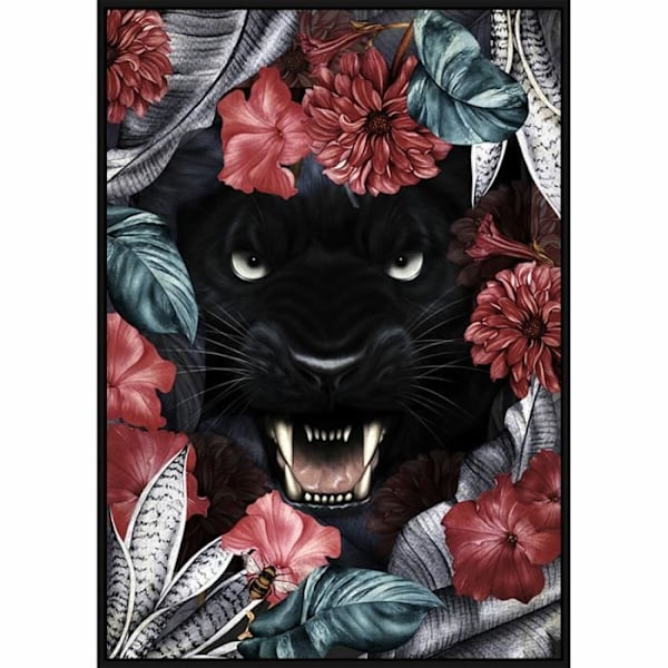ramme 53 x 4,3 x 73 cm tropisk jungle (2 enheder)
