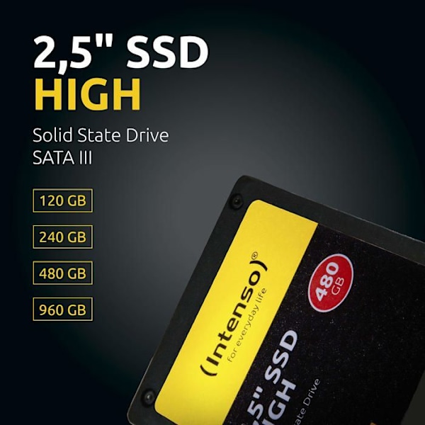 SSD - Intenso - 960 GB - SATA III - 2,5 tum - Högprestanda