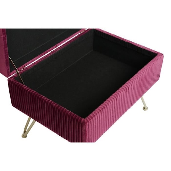 penkki 110 x 42 x 44 cm viininpunainen metalli