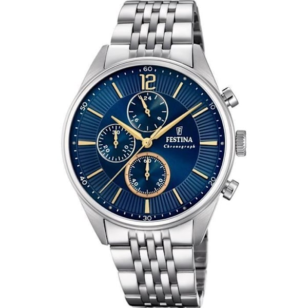 Ur - Festina - F20285/3 - Chronograf - Rustfrit Stål - Sportiv Pengar