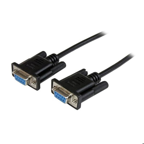 DB9 RS232 seriell nollmodemkabel - STARTECH - 2 m - Svart