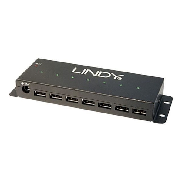 LINDY Hub USB metal - 7 porte USB 2.0