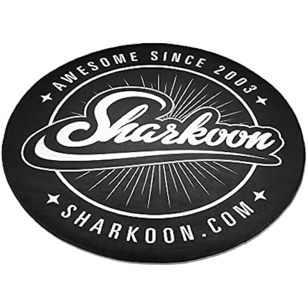 Rund gulvmåtte til spillestol - SHARKOON - Sort - Moderne - Indendørs Svart vit