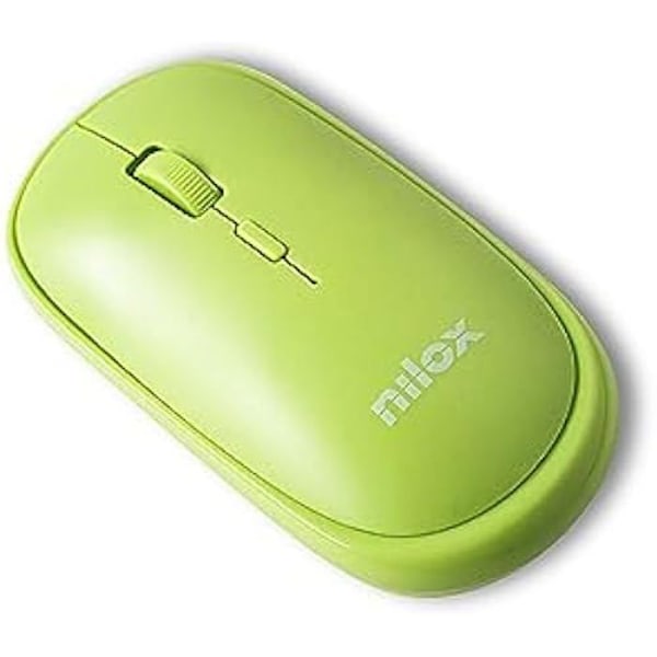 Mus - Nilox - Trådløs - Grøn - Ambidextrous - 3 knapper