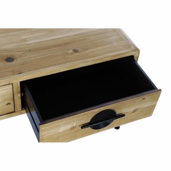 Sidebord - dkd boligindretning - Sort Brun - Gran Metal - 2 låger - 3 skuffer - 2 hylder