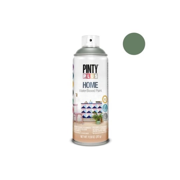 Sprayfärg - GENERISK - Pintyplus Home - Grön - Vattenbaserad resin - Täckning 3m² Grön