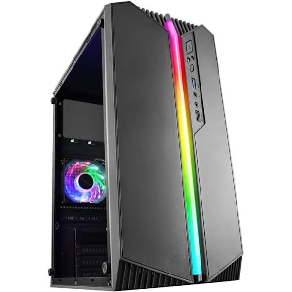 Mars Gaming MC-S1 Semi-Tower ATX Taske Sort Sort