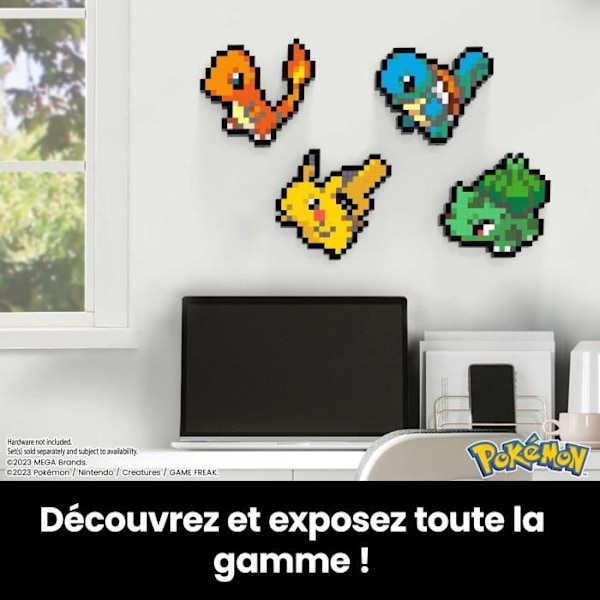 MEGA-Pokémon-Salamander-Retro byggesæt 349 dele - MEGA Pokémon - HTH76 Flerfärgad