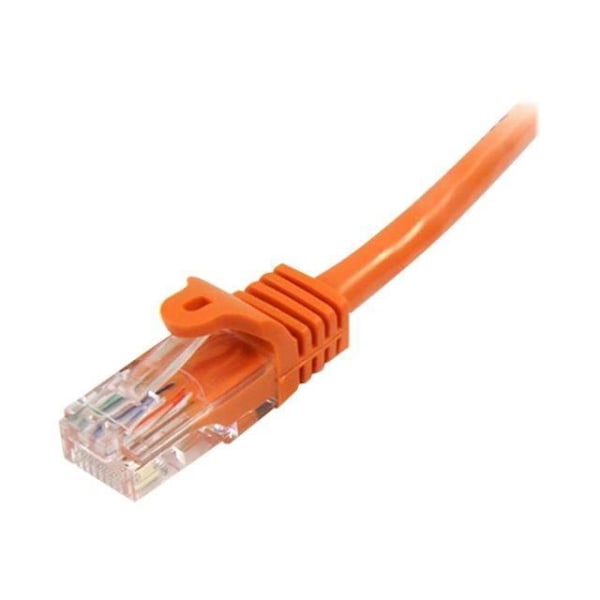 Cat5e UTP netværkskabel uden krog - STARTECH - 50 cm Orange - PoE kompatibel