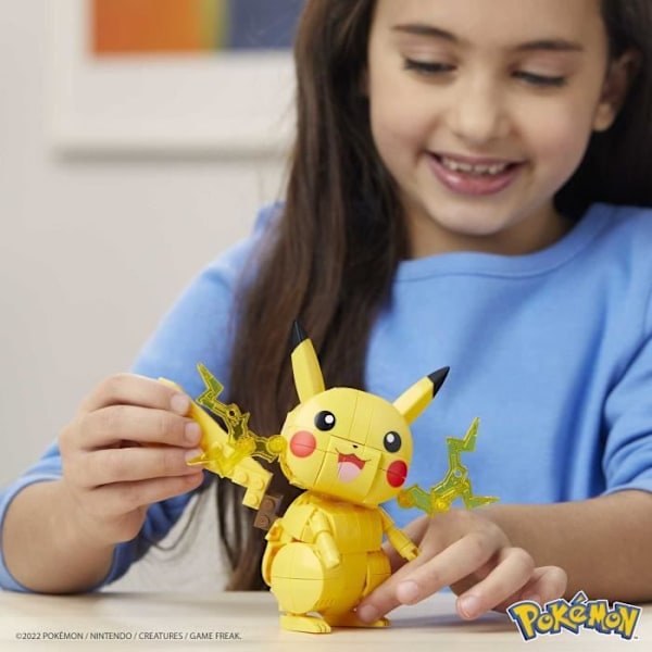 Mega Construx - Pokemon Pikachu at bygge - Bygge klodser - fra 7 år og opefter GMD31 Flerfärgad
