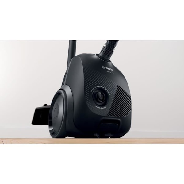 BOSCH GL20S Sort - Støvsuger med pose - 600 W - Stor støvpose - Holdbare materialer og motor Svart