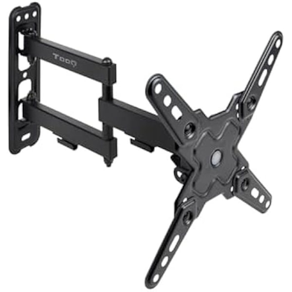 TOOQ LP1345TN-B - Väggfäste, lutande och roterande för 13"-43" skärmar, vridbar, upp till 20 kg vikt, kompatibel med skärmar Svart