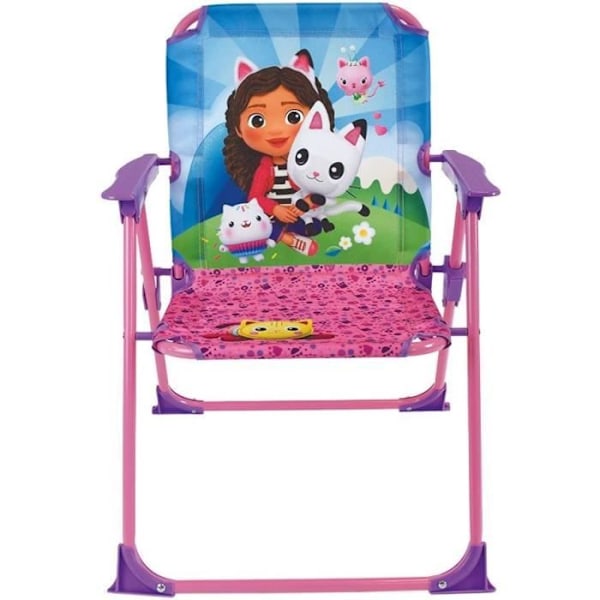 Puutarhakalusteet - FUN HOUSE - Gabby-puutarhakalusto ja Taikatalo Pöytä 46 x 46 cm 2 taittopenkkiä aurinkovarjo 125 x 100 cm Flerfärgad