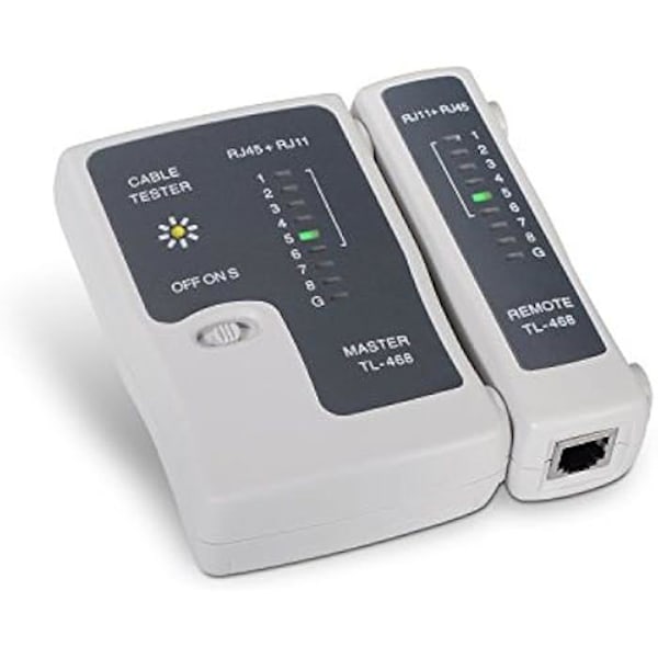 AISENS A142 – 0312 – tester til RJ11/RJ12/RJ45 kabel, grå
