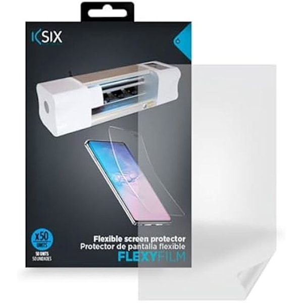 PACK 50 UDS PROT PANTALLA FLEXY FILM KSIX, FÖR MÁQUINA CORTADORA CON COD. FRÅN RECARGA