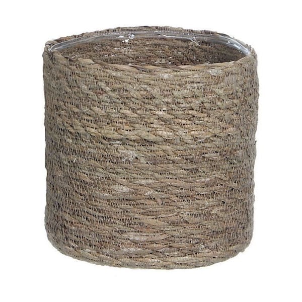 kurv glimmer dekorationer atlantisk brun flet (20 x 20 cm)
