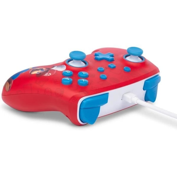 Manette Filaire Woo-hoo! Mario-Accessoar-SWITCH Röd