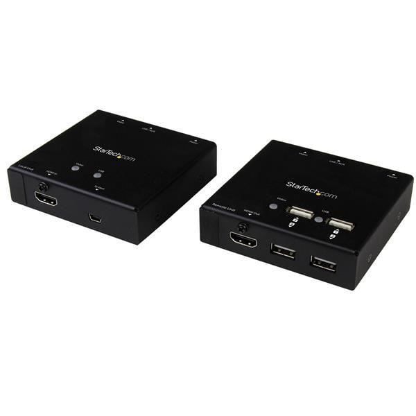 HDMI-laajennus - STARTECH.COM - Cat6 - 50 m - USB 2.0 -keskitin - 1080p - Plug-and-play