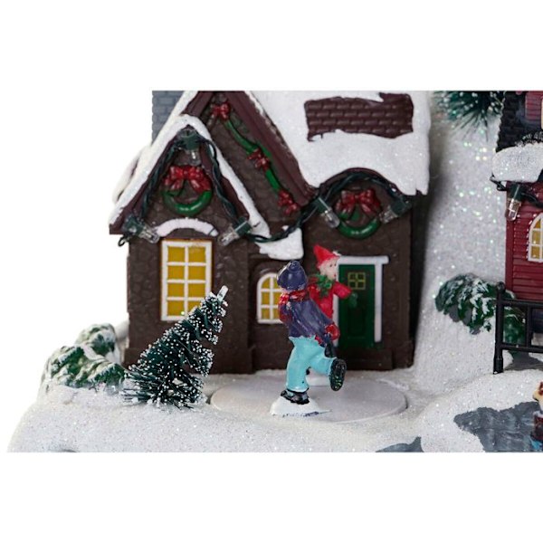 Jouluverhoilu DKD Home Decor 34x18x27,5 cm (x3) Flerfärgad