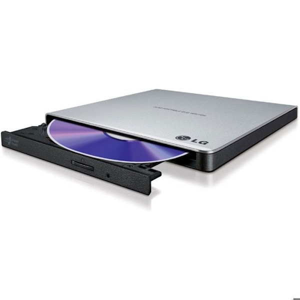 Ekstern DVD-brænder - HITASHI-LG - GP57EB40 - USB 2.0 - DVD-RW, DVD+R DL - Grå farve