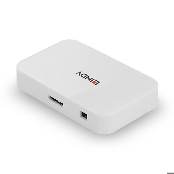 LINDY Basic USB 3.0 hub - 4 porte - Hvid
