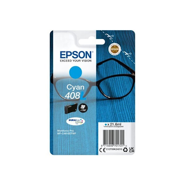 Blækpatron - Epson - 408L - Høj kvalitet - Sort - 1700 sider