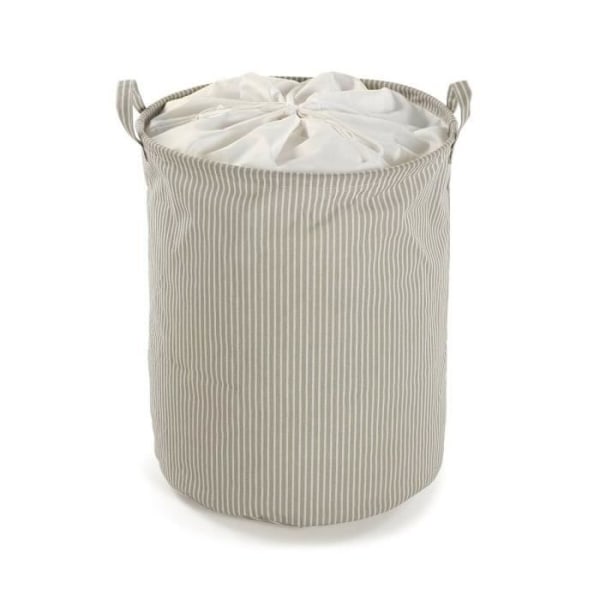 beige vasketøjskurv af polyester bomuldsnylon (38 x 48 x 38 cm)