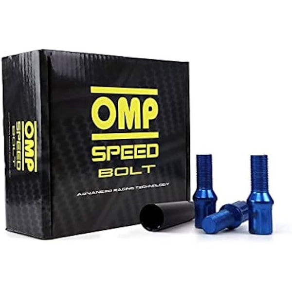 Skruer - OMP - Pakke med 20 - DIN 10.9 - Hex 17/19 - Forzinket stål - Blå blå