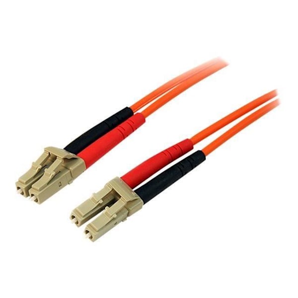 Multimode 50/125 LC / LC duplex optisk fiber patchkabel - 10 m - STARTTECH