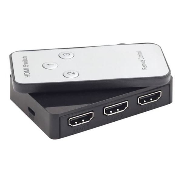Videolydswitch - Cablexpert - DSW-HDMI-34 - 3 x HDMI - Sort - Stationær computer