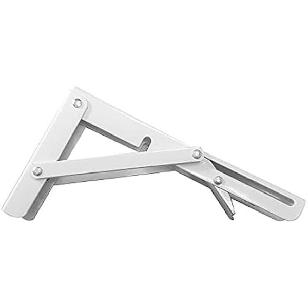 Stålfirkant - FEPRE - Sammenfoldelig - 11 x 20 cm - Høj modstand - 200 kg max Vit