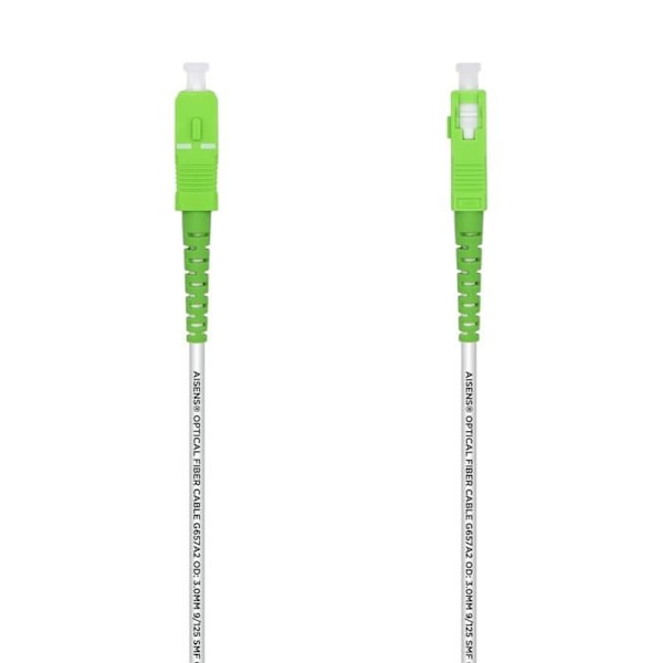 Aisens - A152-0500 - Flexibel fiberoptisk kabel G657A2 3.0 9/125 SMF simplex Dca LSZH, SC/APC-SC/APC, 20 m