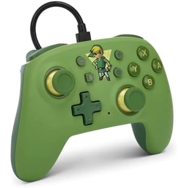 PowerA Nano Wired Controller til Nintendo Switch, Nintendo Switch OLED og Nintendo Switch Lite-model, Spiltilbehør, Controller