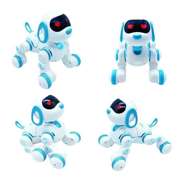 Power Puppy Jr Bleu – Min programmerbara robotvalp med gestkontroll VIT