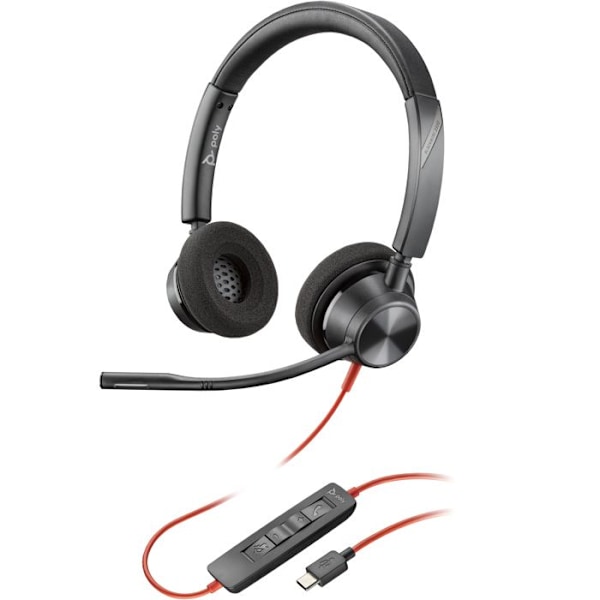 Kuulokkeet - HP - Poly Blackwire 3320 - USB-C - Langallinen - Toimisto/Puhelincenter