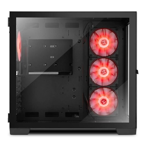 Nox Black USB 3.0 LED RGB Semi-Tower ATX taske Sort