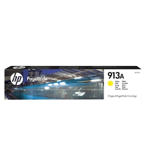 HP 913A gul original PageWide bläckpatron (F6T79AE) för HP PageWide 377/452/477