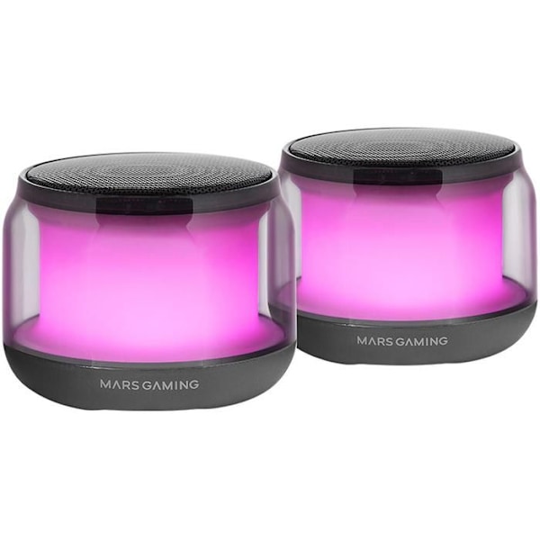 Bluetooth-högtalare - Mars Gaming - MS-AURA - 15W - RGB - Enkel kontroll Svart