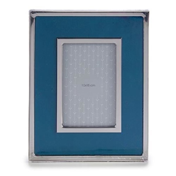 Valokuvakehys - Giftdecor - 15 x 10 cm - Nubuk - Alumiini - Laivaston sininen marinblå, silver