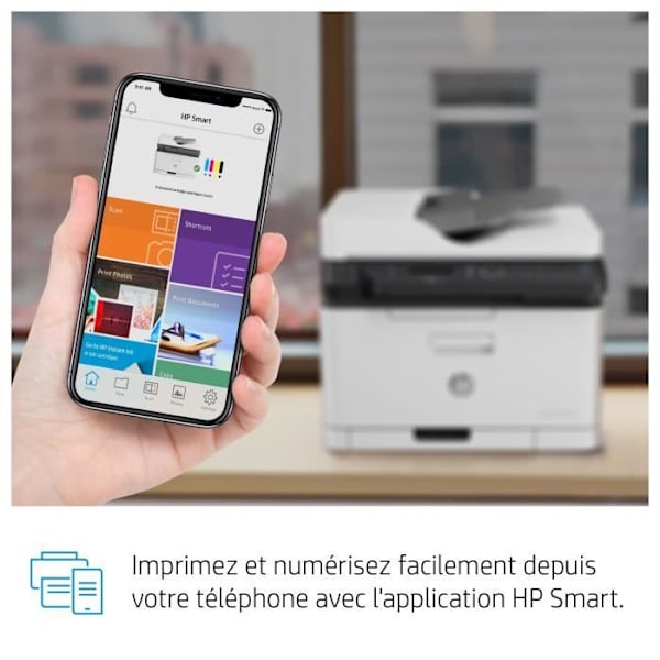 HP 179fnw farvelaser multifunktionsprinter - Udskriv, kopier, scan, fax, scan til PDF