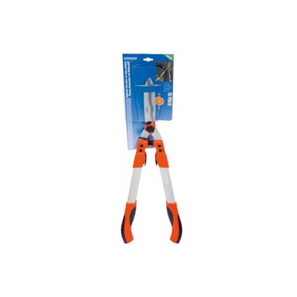 Teleskooppinen pensasleikkuri aaltoileva terä - kauppa - pituus 73-87cm - Oranssi väri Svart