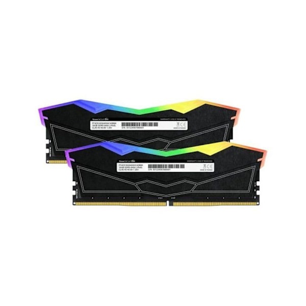 Team Group T-Force Delta RGB DDR5 6000MHz 32GB 2x16GB CL30 Dual AMD EXPO och Intel XMP Svart