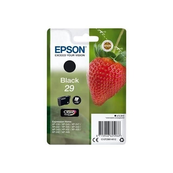 EPSON T2981 sort blækpatron - Strawberry (C13T29814012)