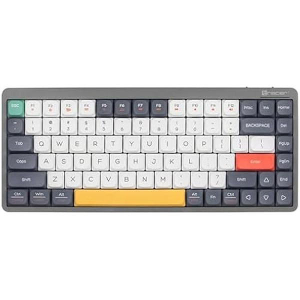 TRACER mekaniskt tangentbord - TRAKLA47279 - Vit Flerfärgad - QWERTY